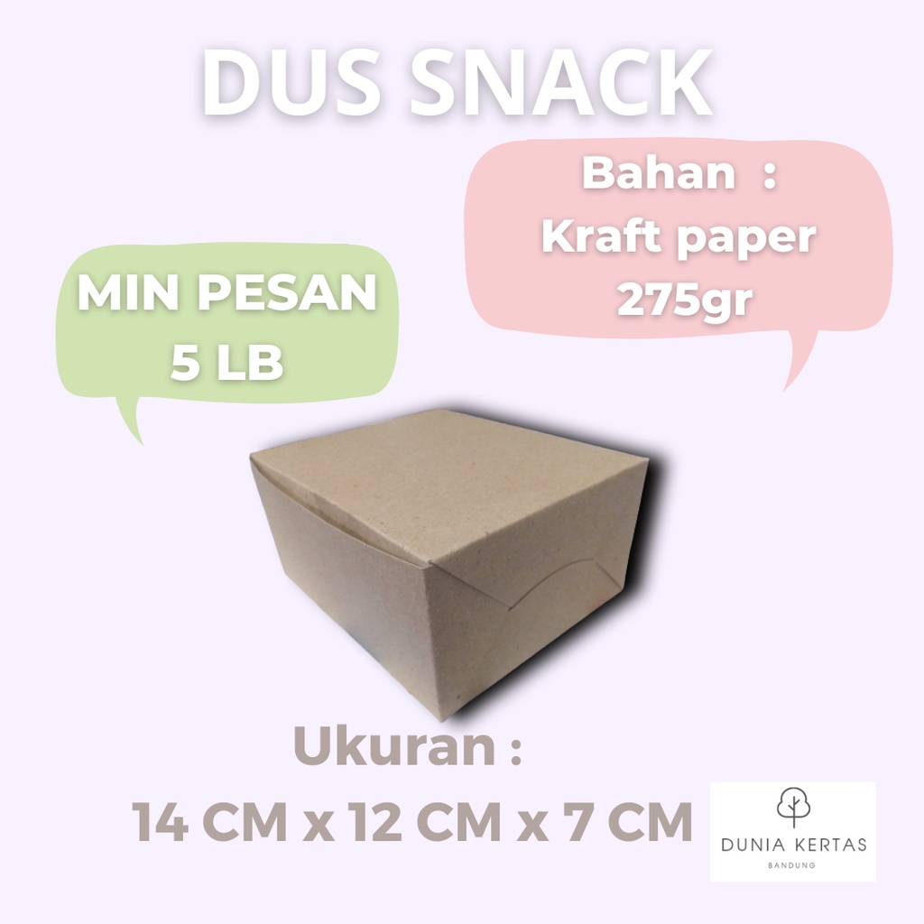 

Dus makanan / snack 14 x 12 x 7 CM
