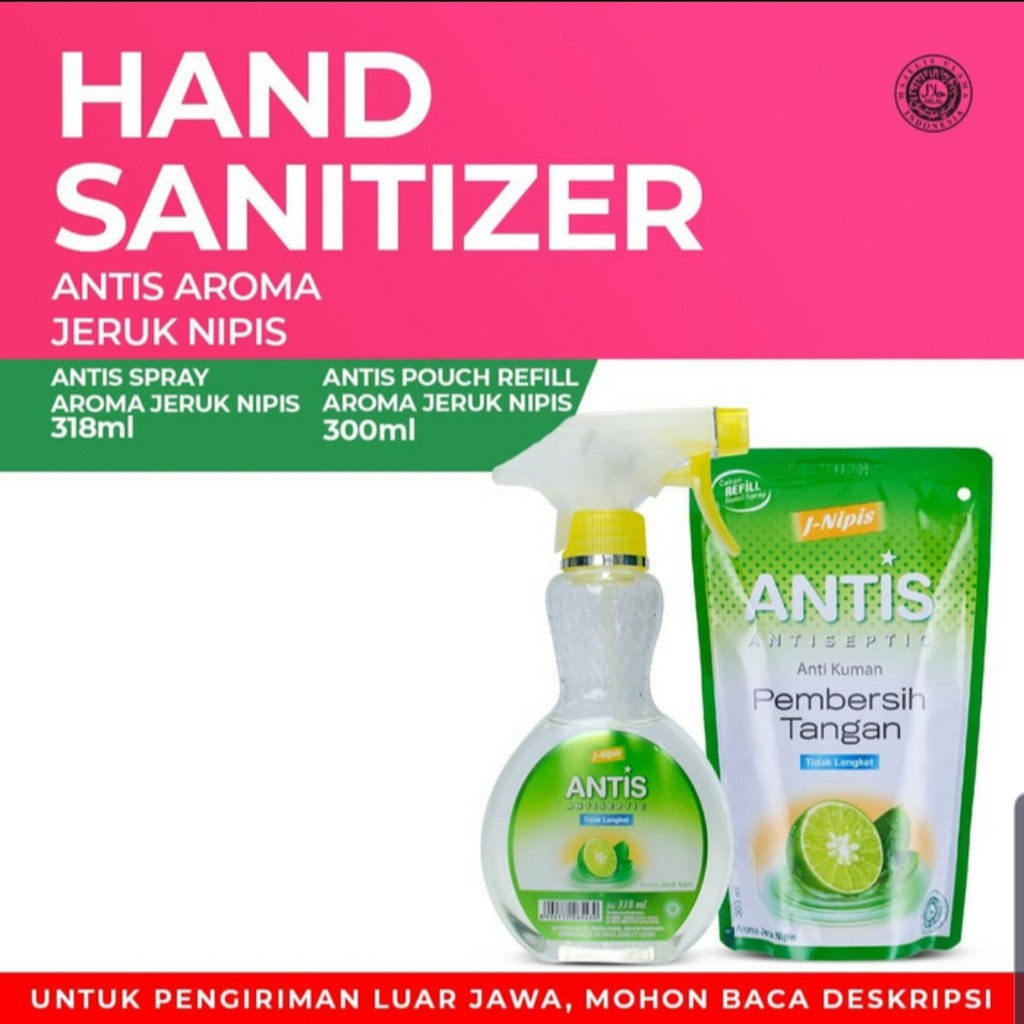 Antis Hand Sanitizer Refill Pembersih Tangan Antiseptik Antis Spray Refill