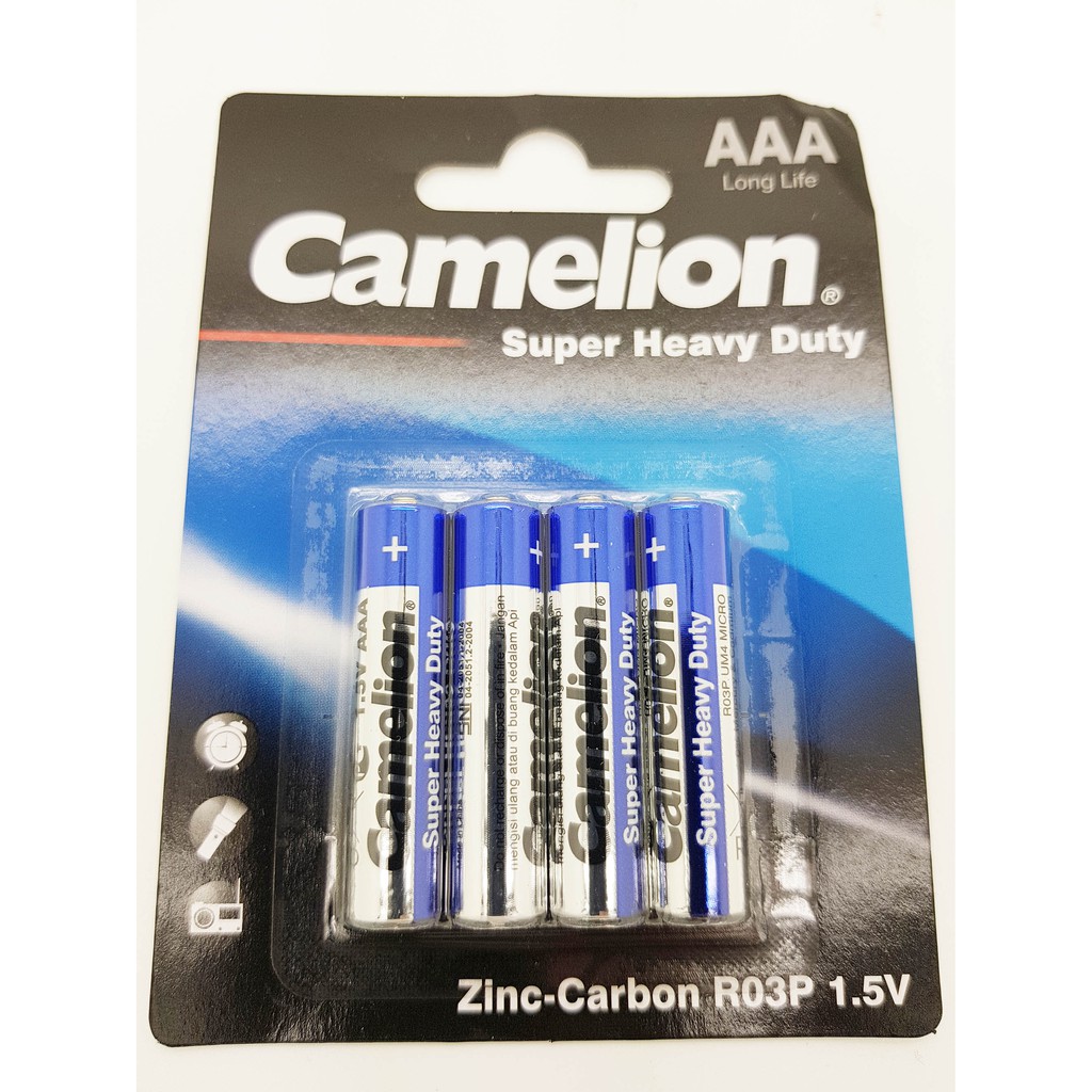 Baterai Heavy Duty Camelion A3 AAA isi 4 pcs 1.5V Battery Batre Batere