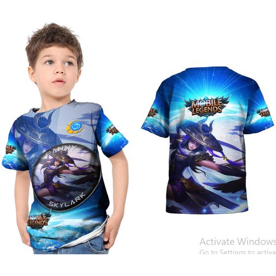 Kaos Baju T-shirt Murah Anak Laki-Laki Dan Perempuan ML NEW FANNY - SKYLARK