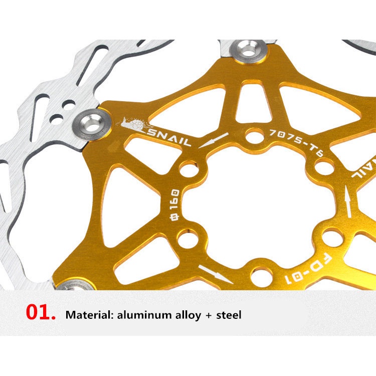 Gigi Sprocket Sepeda Heat Dissipation Floating Rotor 160mm