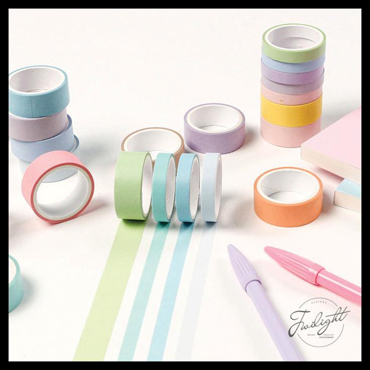 

(Big Sale!!) Masking Tape Macarons 12 Color Set Big / Selotip Unik !!!