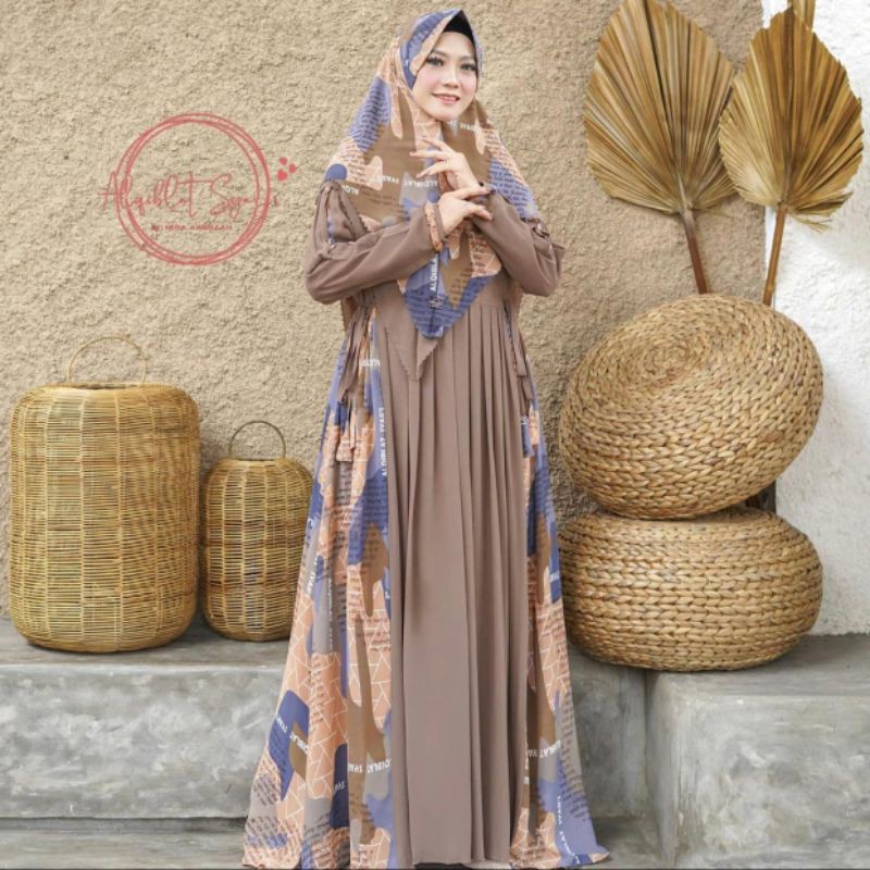 Dress SYAR'I printing Al-Qiblat