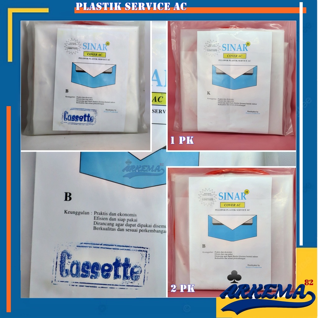 PLASTIK CUCI AC SERVICE 1PK DAN 2PK | COVER AC PLASTIK SERVICE PLASTIK SUPER TEBAL