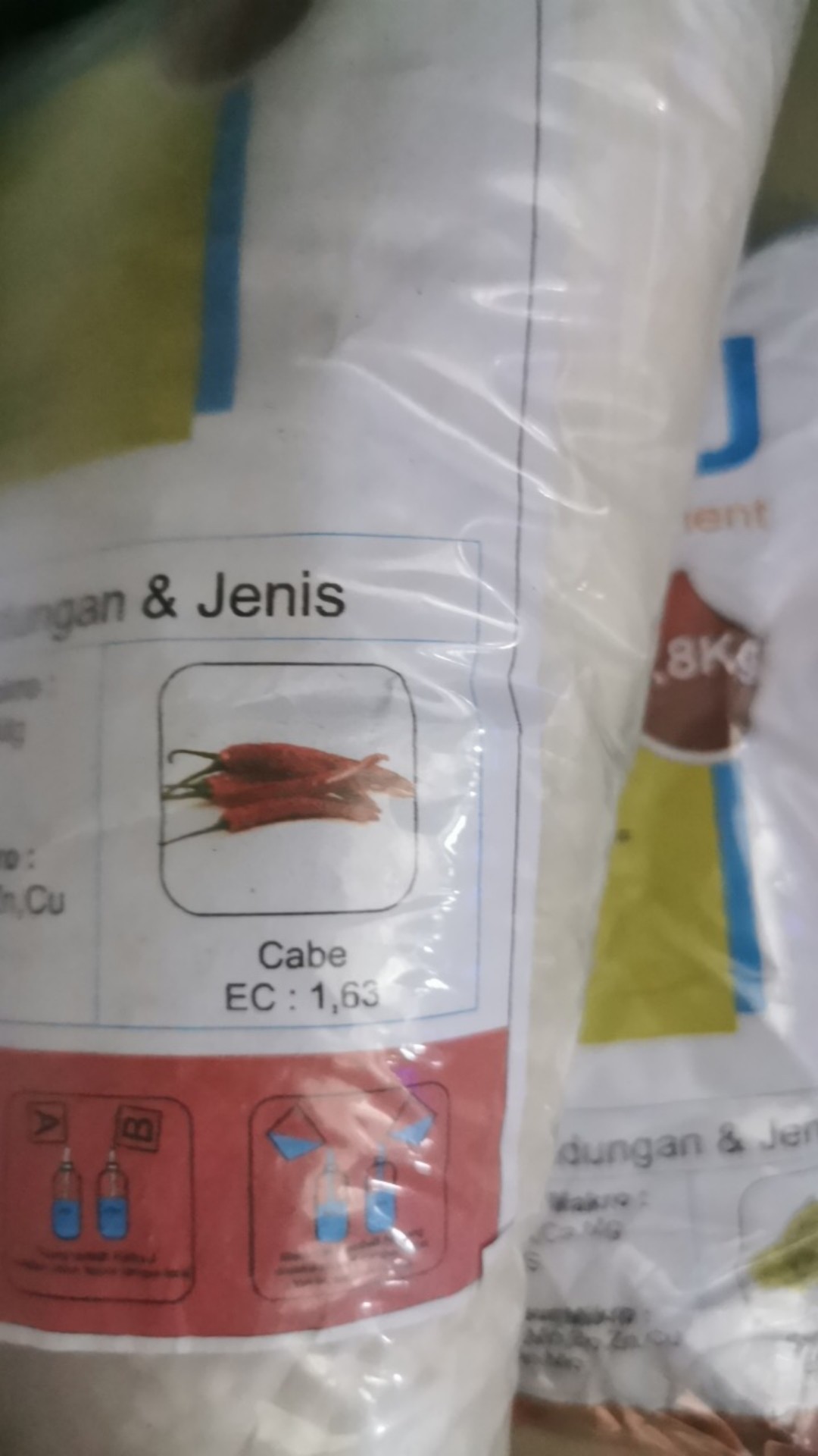 Nutrisi Hidroponik Ab Mix Hydro J Cabai 1.8 Kg
