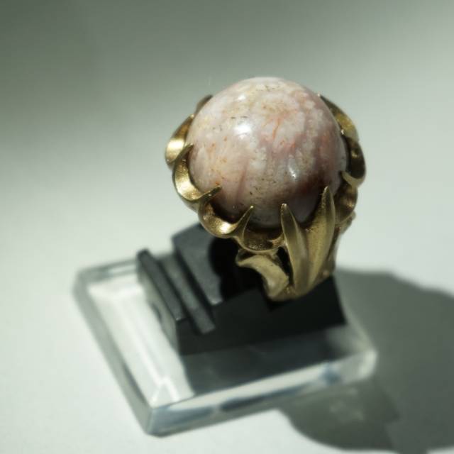 Teratai Lawas Cincin Gemstones Batu Akik