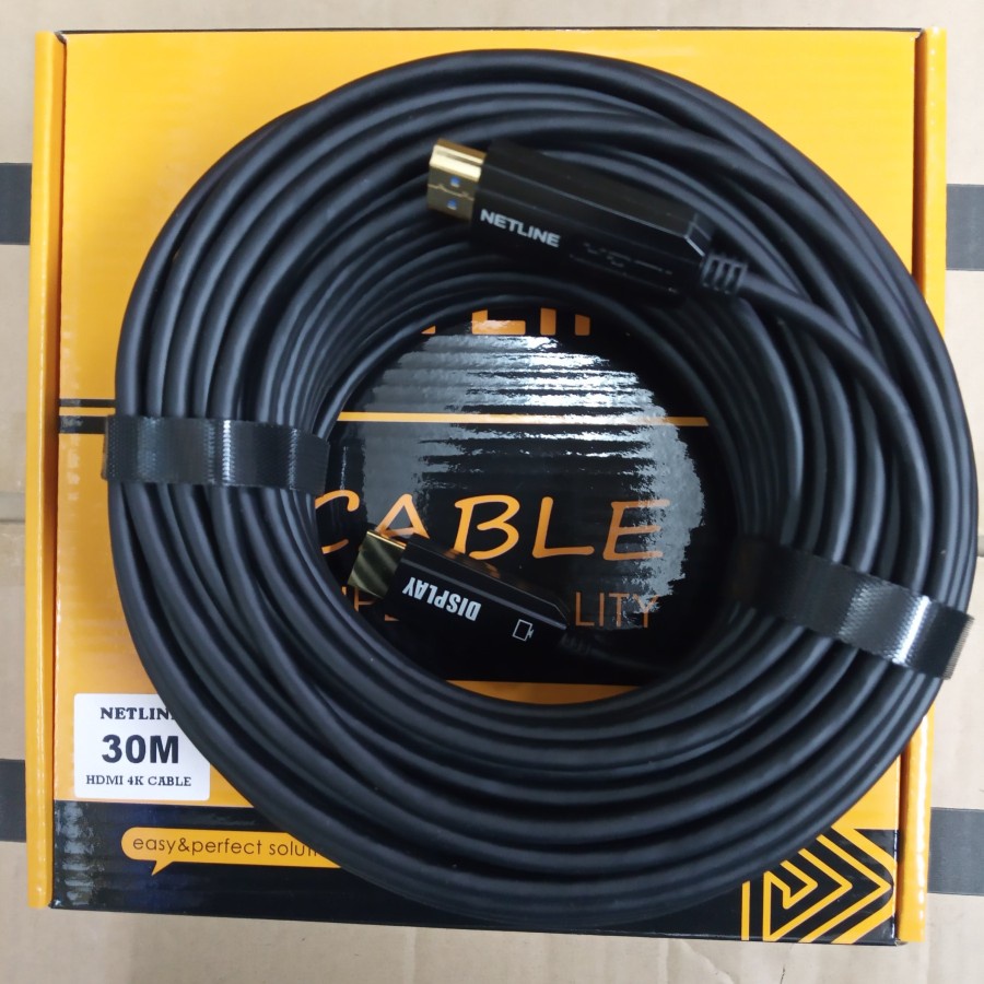 Kabel HDTV 30M Netline Gold Plated Cable HDTV 30 Meter 1080P Versi 2.0 Netline