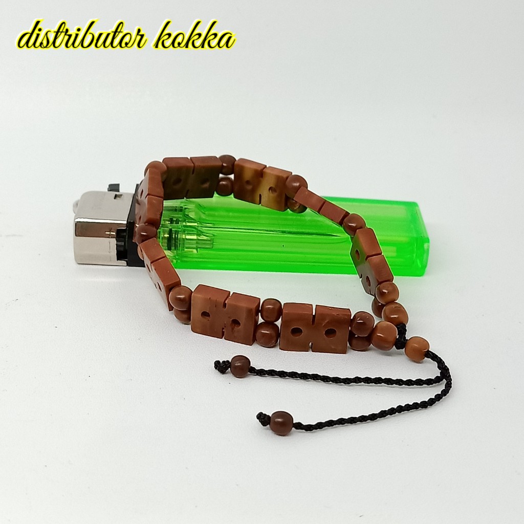 ( SUPER MURAH ) Gelang Kokka kaukah plat 8 coklat
