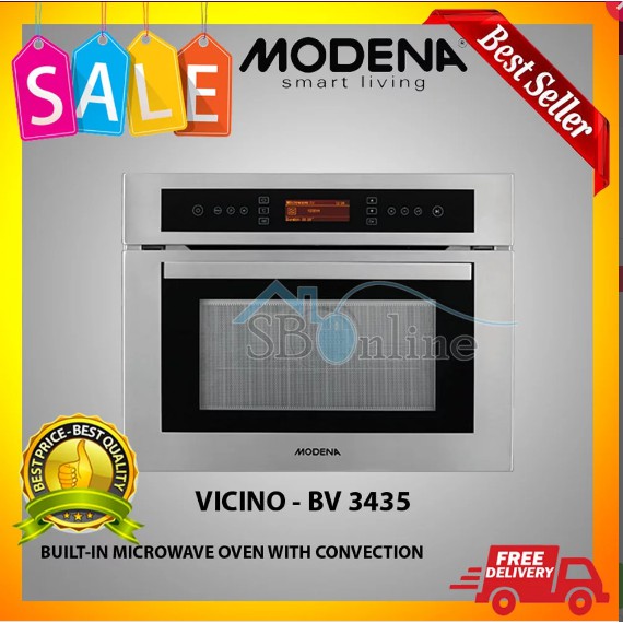 MODENA BUILT IN MICROWAVE OVEN WITH CONVECTION 40 Liter BV 3435