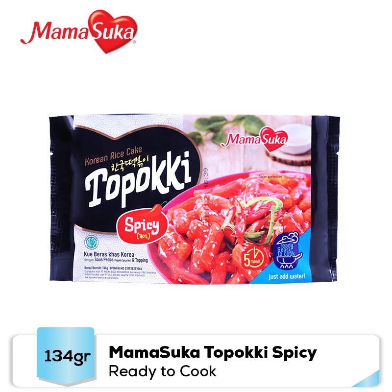 

MamaSuka Topokki Hot Spicy 134 Gr (Ready To Cook)