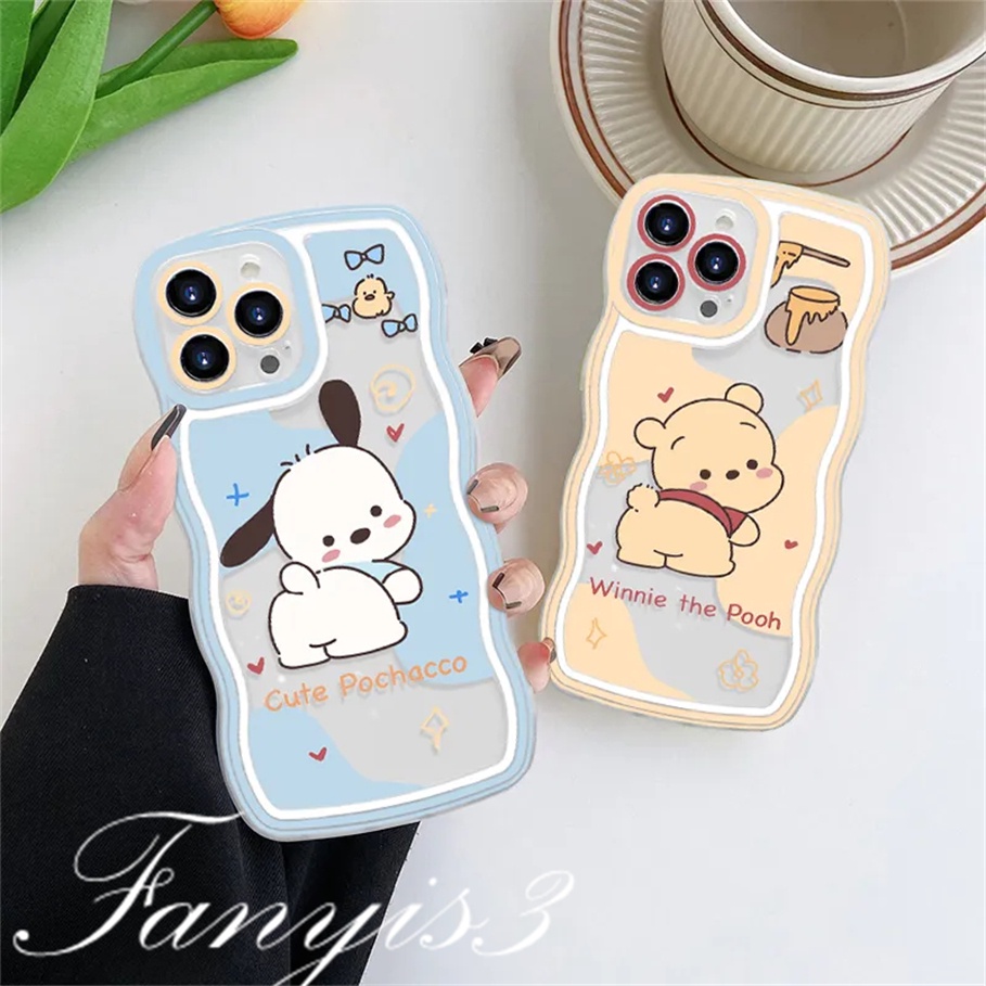 Redmi 12C A1 10C 10A 10 9 9A 9C 9T Note 11 Pro+ 11s 11 10s 10 9s 9 8 Pro Poco X4Pro X3 Pro X3NFC M4 Mi 11 Lite 10TPro Cute Pochacco Winnie the Pooh Phone Case Soft Protective Cover