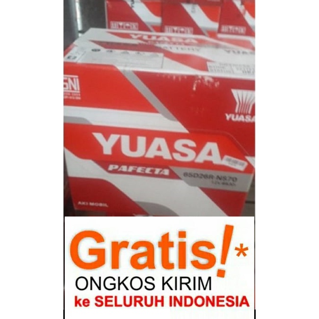 Jual aki mobil panther yuasa ns70 original | Shopee Indonesia