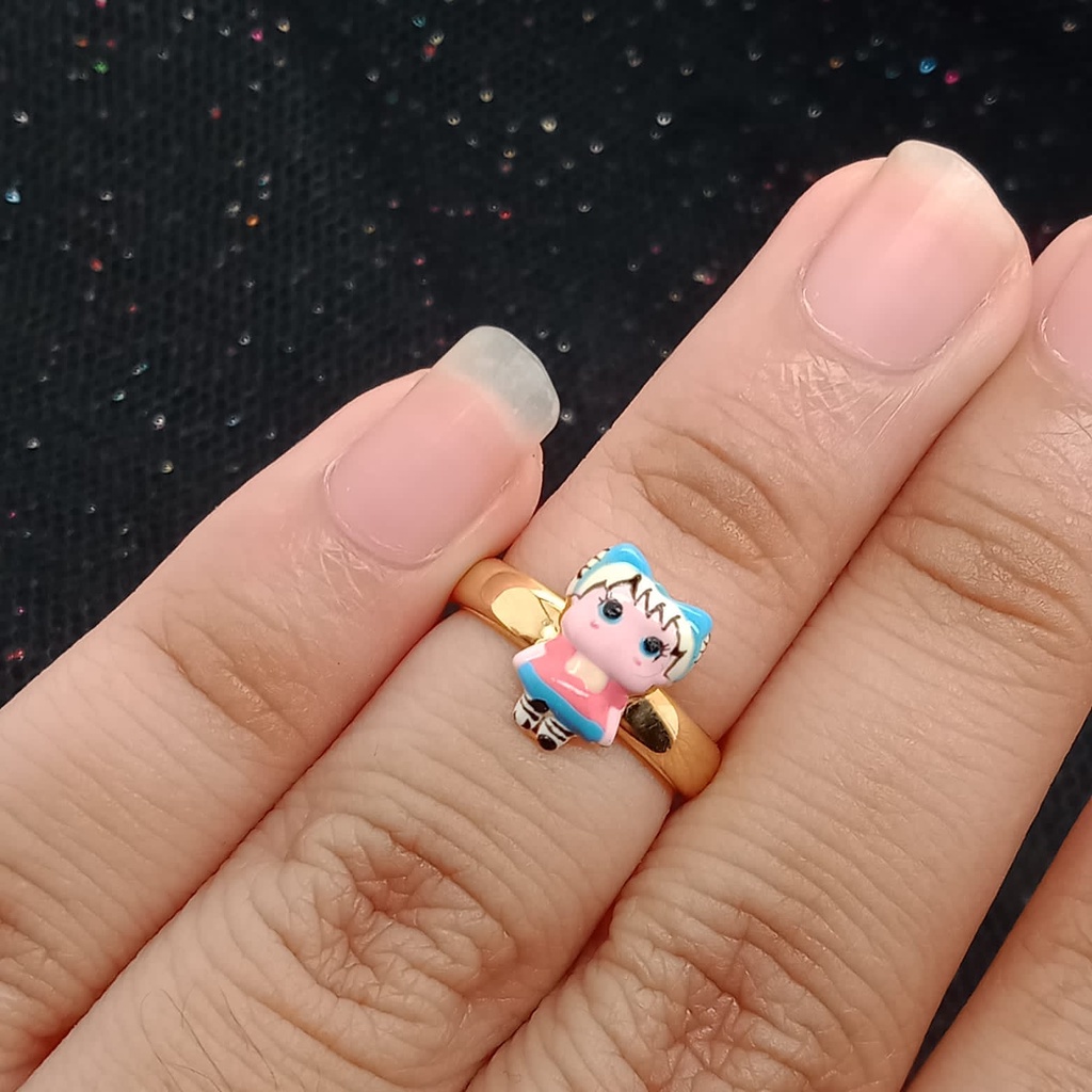 Cincin Anak Emas 17K - 1.05 gr Kadar 750 - 2