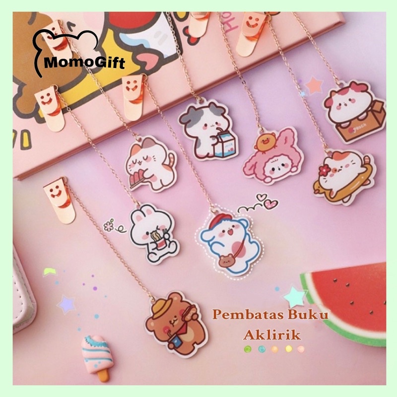 

Pembatas Buku Book Metal Clip Aesthetic Cartoon Unicorn Paw - AT23