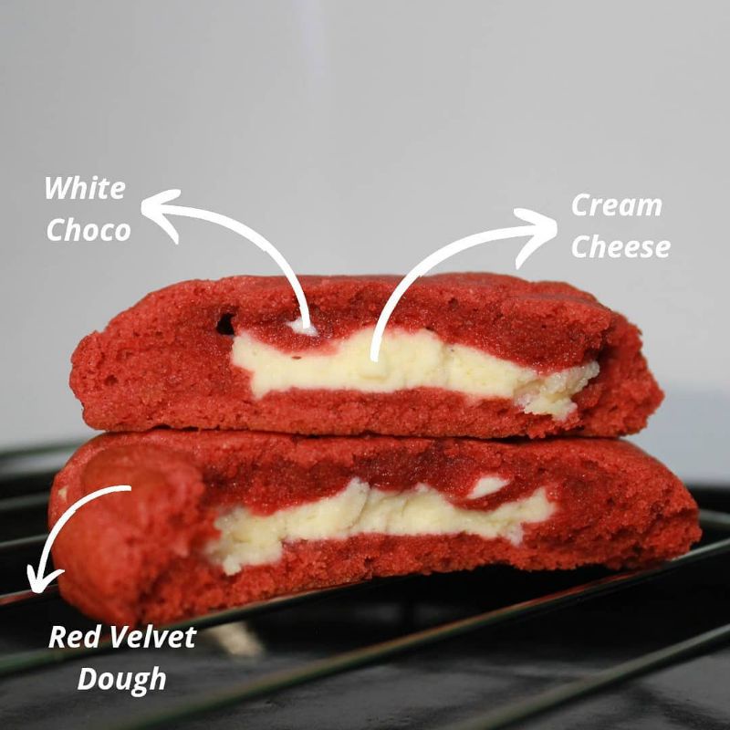

RED VELVET SOFT COOKIES 1BOX =4PCS /SOFT COOKIES/RED VELVET