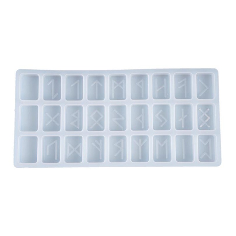 SIY  Crystal Epoxy Resin Mold Energy Symbol Runes Letter Word Model Mirror Casting Silicone Mould DIY Crafts Pendant Jewelry Making Tools