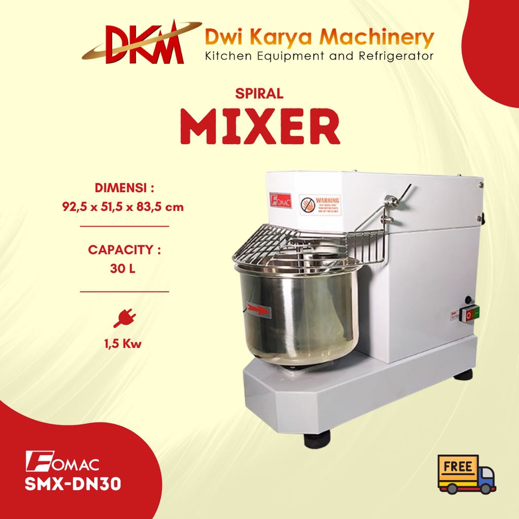 Spiral Mixer Fomac SMX-DN30