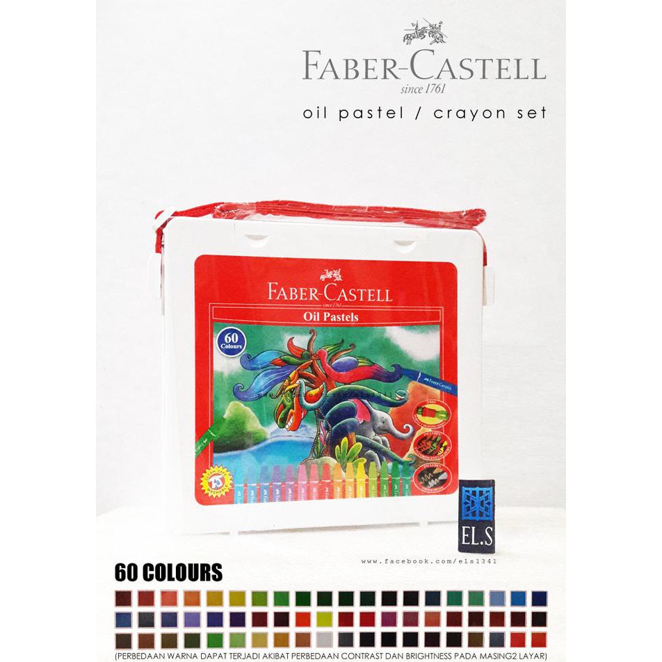 

Baru! Faber Castell Oil Pastel / Crayon 60 Colours Terpercaya