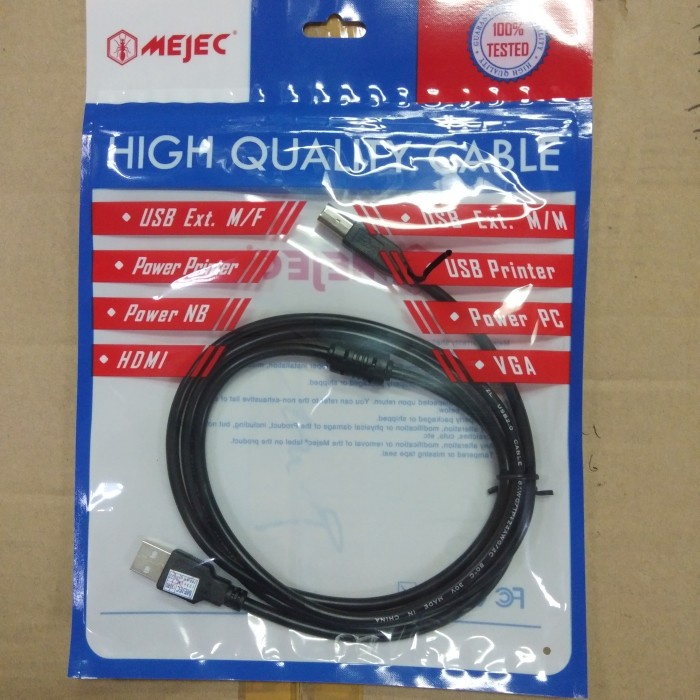 Kabel USB Printer 1,5Meter Hitam