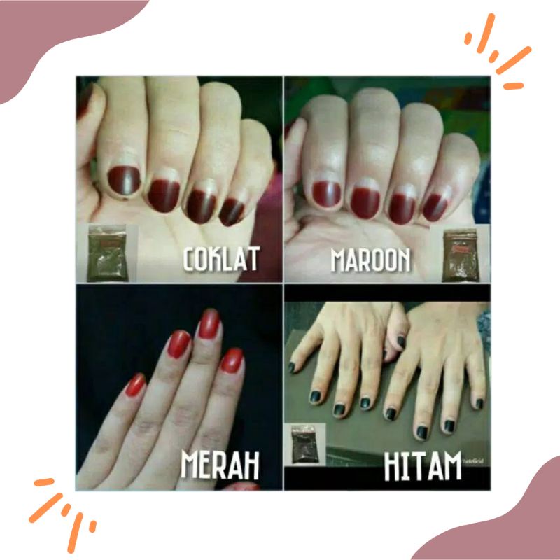 KUTEK BUBUK/KUTEK MUSLIMAH/HENNA BUBUK/PACAR KUKU/NAIL HENNA/BUBUK HENNA