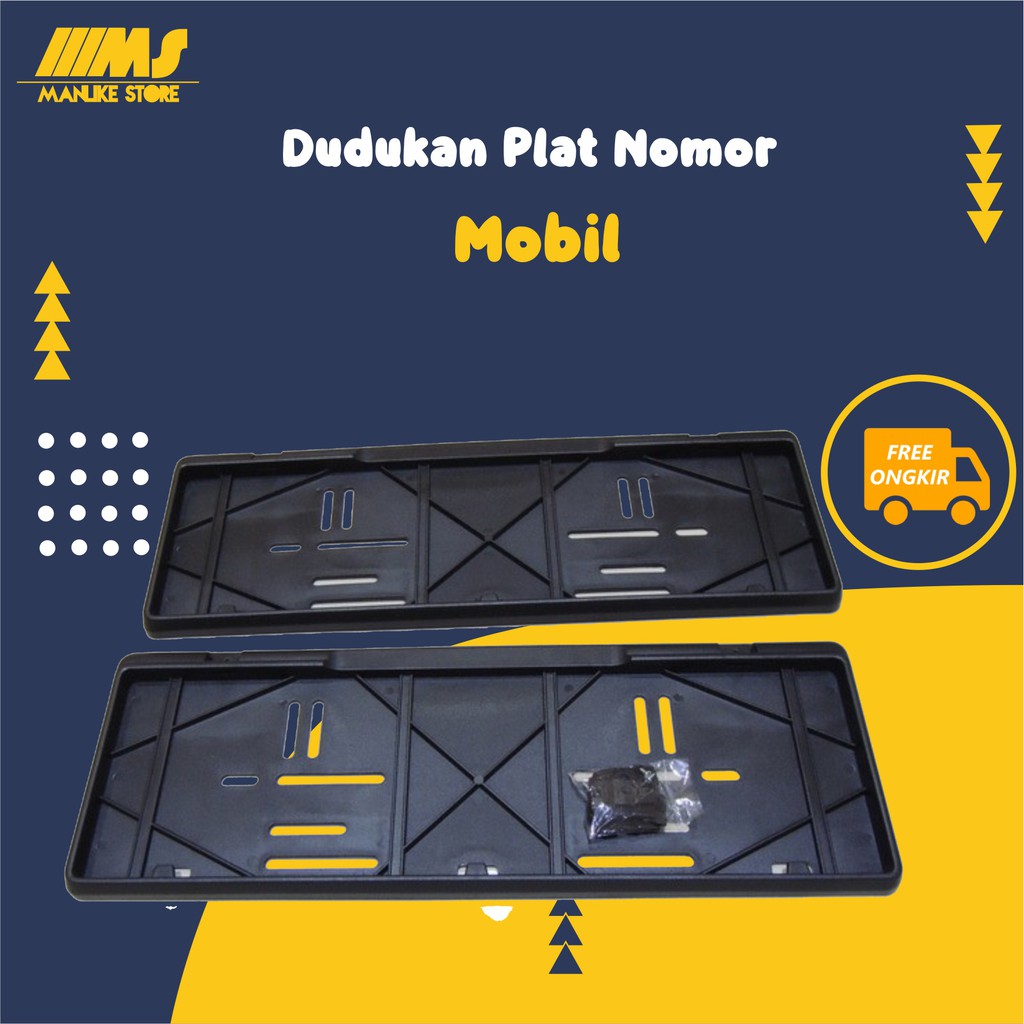Tatakan Plat Nomor Mobil/Frame Plat Nomor Ukuran 46 cm/Bracket Plat Nomer Mobil
