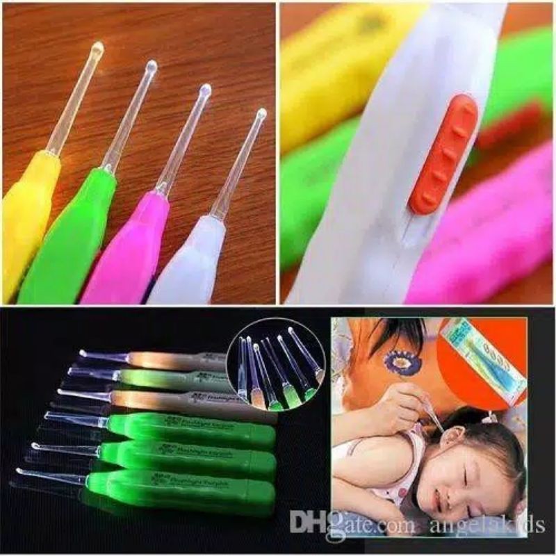 KOREK KUPING LAMPU LED Senter Nyala EARPICK Flash Light PEMBERSIH TELINGA LED Souvenir Murah Grosir