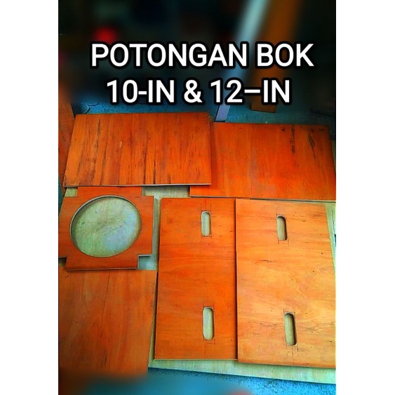 POTONGAN BOK SPEAKER PLANAR 10-12 IN,  BAHAN TEBAL 12MM