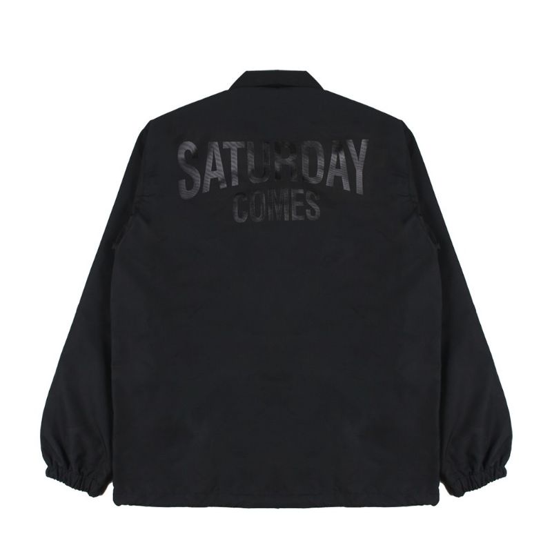 Jaket Coach Hooligans Black - Saturday Comes | Jaket Pria | Windbreakers