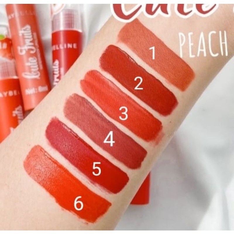 MAYBELLINE L,IP GLOSS CUTE FRUITS LIPTINT peach waterproff