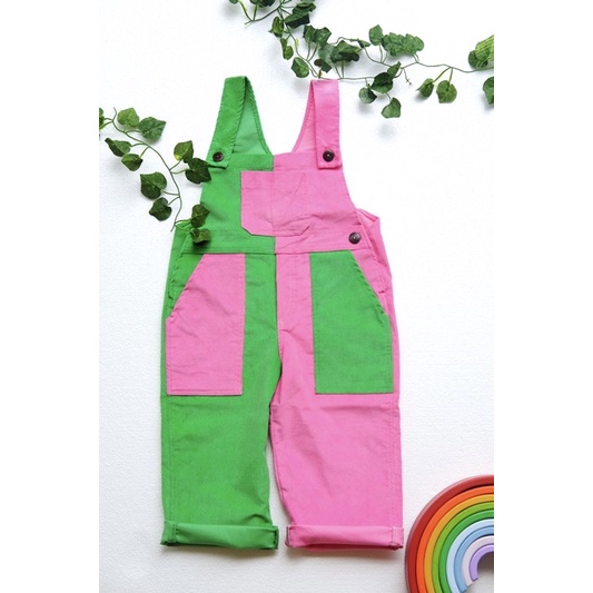 Colourfull 90’s long overalls Cameelbaby