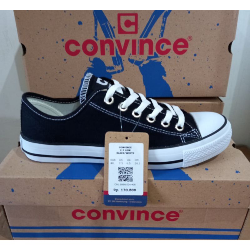 Sepatu Sekolah Convince C-7 Low Original Kualitas Premium / Pendek