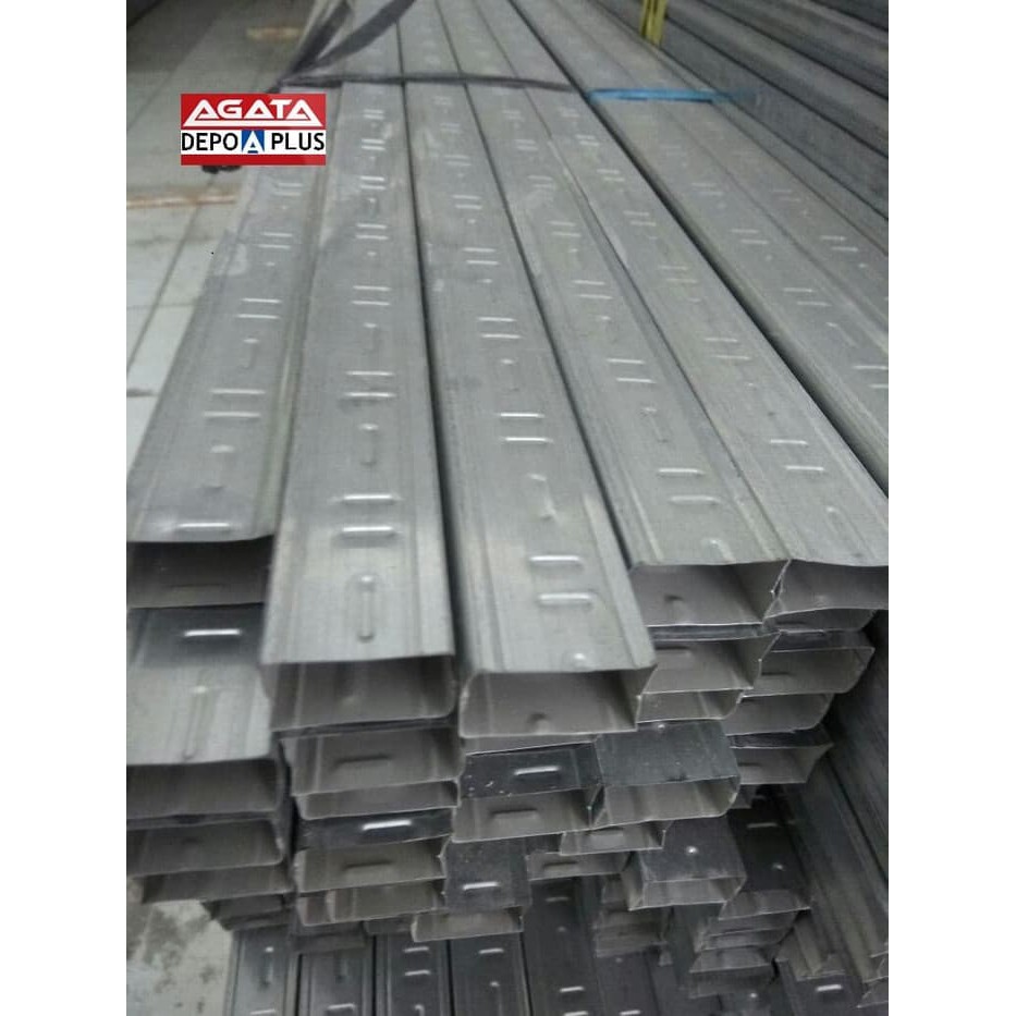 Dijual Hollow coating galvalum 2x4 rangka plafon gypsum Dijual Hollow coating galvalum 2x4 rangka plafon gypsum