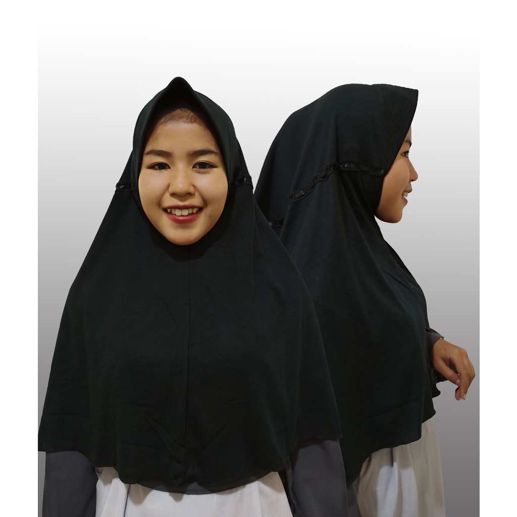 Kerudung Sekolah Serut Samping SIZE XL Jilbab Sekolah Anak SD SMP SMA Pasar Hija'b