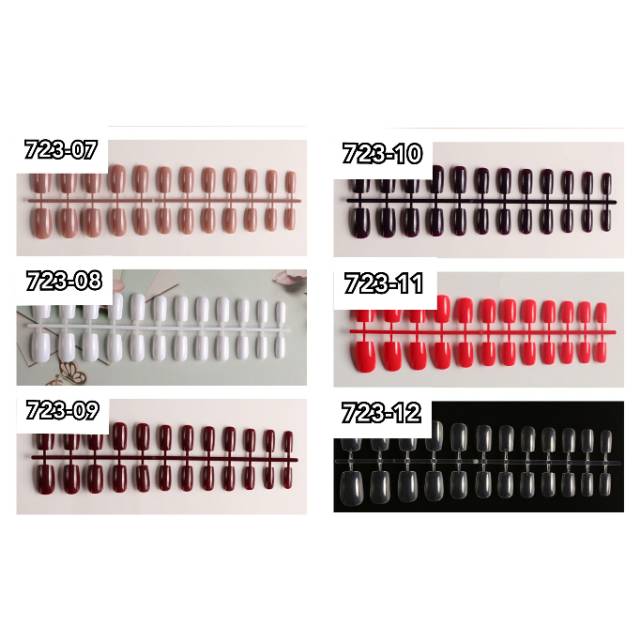 Kuku palsu + Lem || kuku palsu glossy kuku palsu square balerina