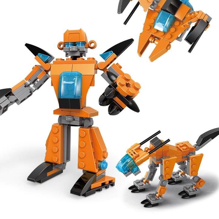 LANGSUNG KIRIM.. Lego Transformer Mainan Balok Edukasi Karakter Kartun Mainan Balok DIY 3D Puzzle Br