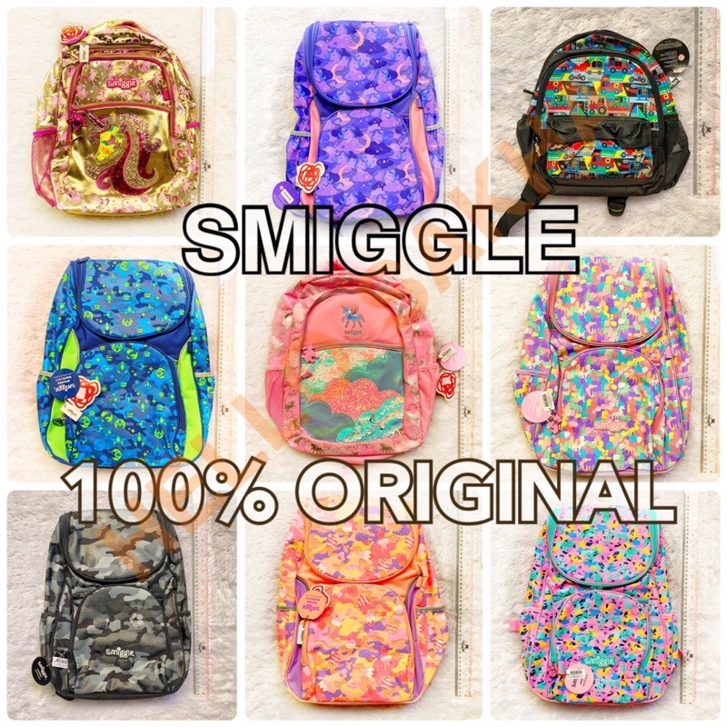 TAS SEKOLAH RANSEL ANAK BACKPACK SMIGGLE DIJAMIN ASLI ORIGINAL 100% BUAT PLAYGROUP TK SD SMP