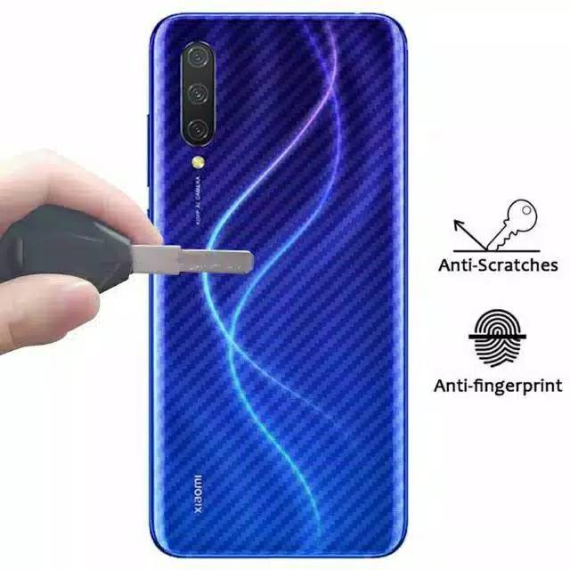 Skin Carbon / Anti gores belakang Samsung A9 Star,A9 PRO 2018,A7 2018,A50,A20S,A50S,A20,A10S,A10,A30