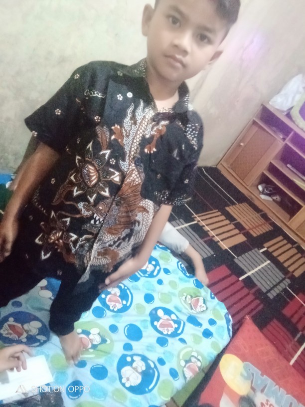 Batik Couple Keluarga Sania Ruffle Ori Ndoro Jowi Dnt Motif Nogo Gede