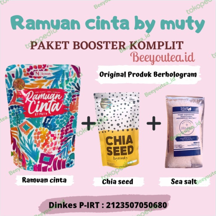 

DISKON - (BISA COD) RAMUAN CINTA BY MUTY (paket booster) - 110g