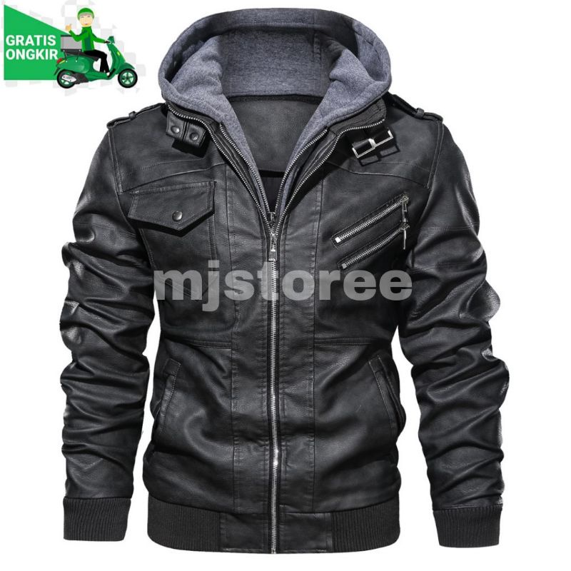 Jaket Bikers Model Keren ada Kupluk