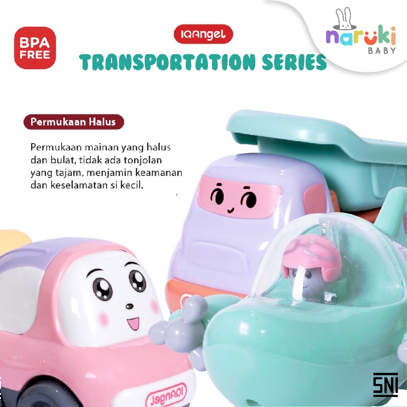 IQ Angel Car Airplane Truck Toys Mainan Mobil Pesawat Edukasi Anak