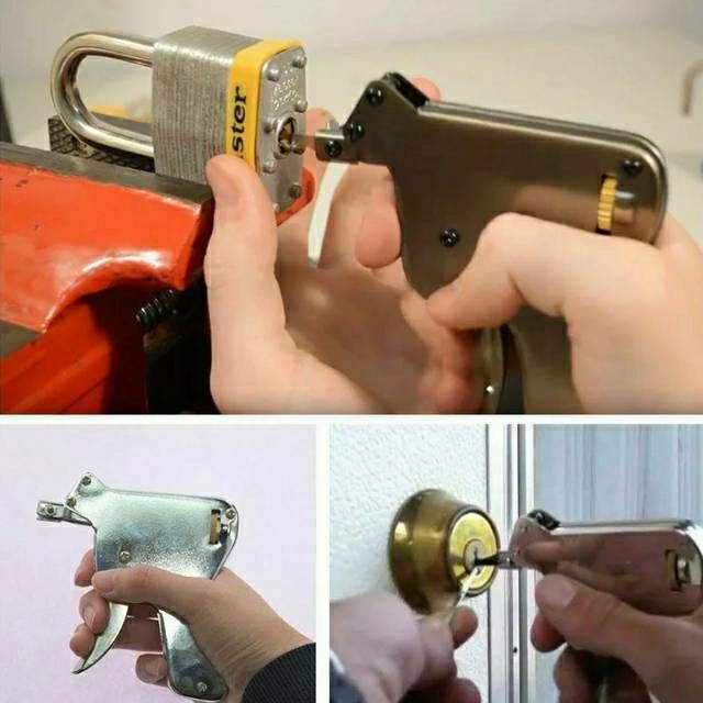 barokah gamis Lock Pick Gun Alat Pembuka Kunci Pintu Gembok otomatis model pistol