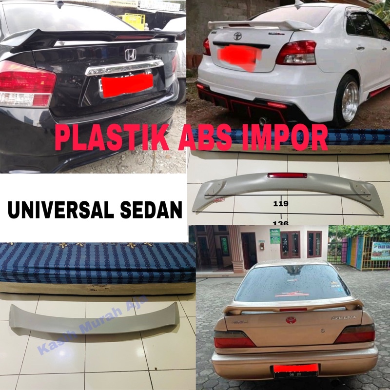 spoiler vios TRD universal sedan PLASTIK ABS