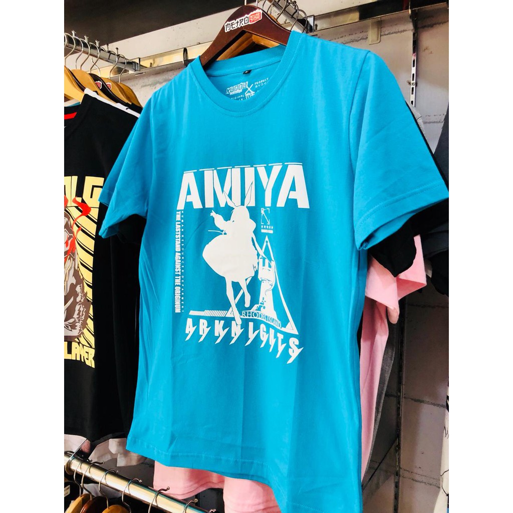 Tshirt Kaos Dalaman Amiya Cosplay Blue Ready stock