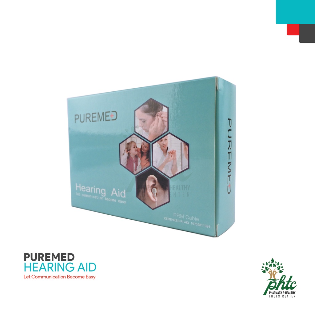 PUREMED Hearing Aid Cable l Alat Bantu Dengar Kabel l Hearing Aid Bantu Pendengaran Model Kabel