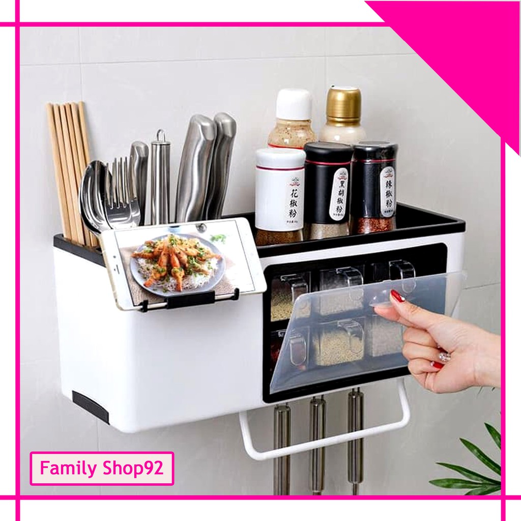 Fs Mk10 Multifunctional Kitchen Shelf Rak Bumbu Dapur Rak Dapur