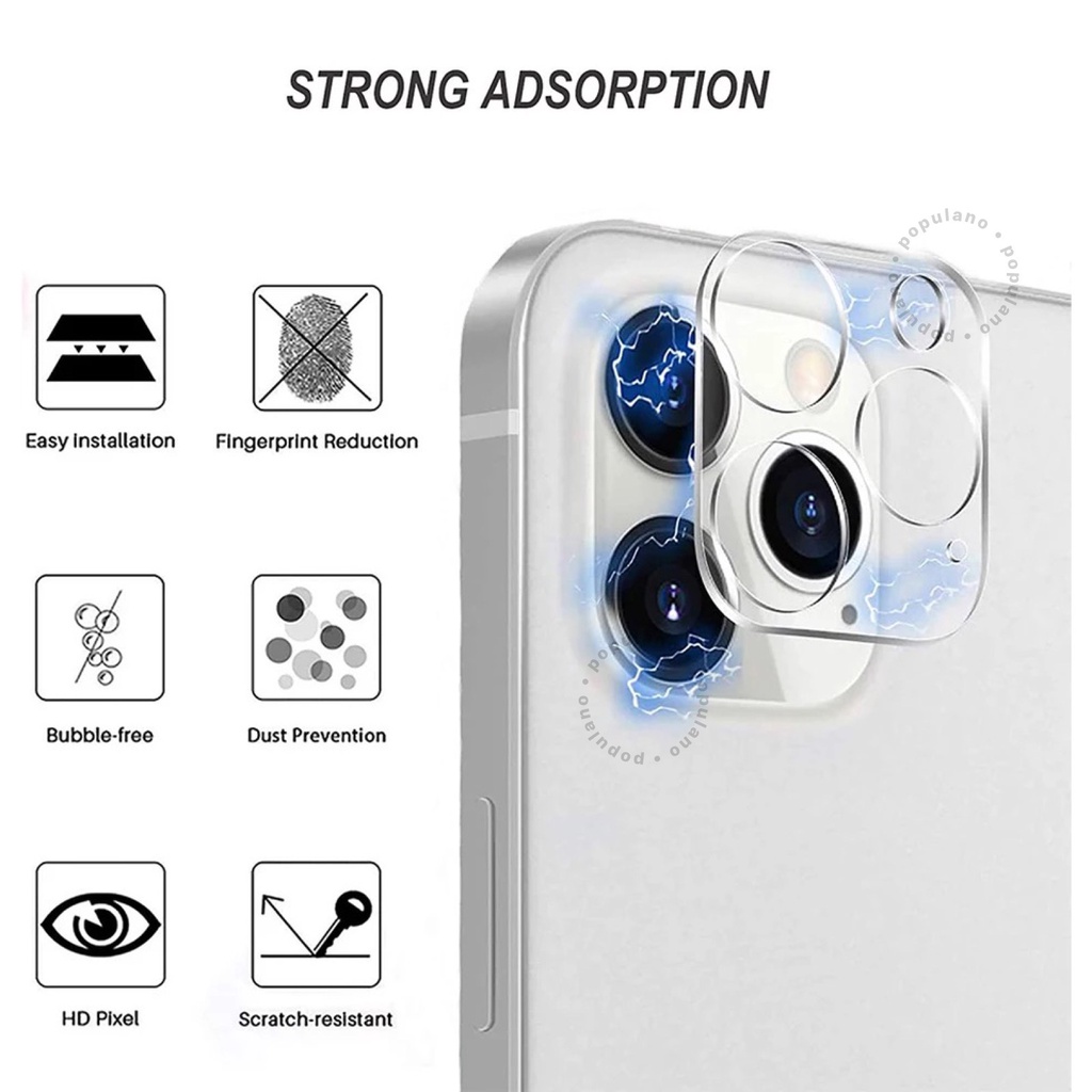 Camera Tempered Glass iPhone Lens Protector Pelindung Lensa Apple Anti Gores Kamera iPhone Antigores