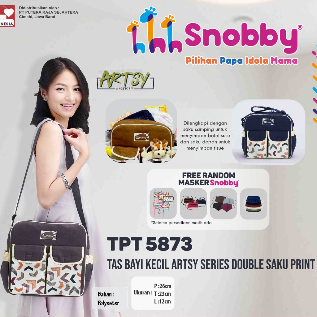 Snobby Tas Bayi Kecil Double Sakut TPT 5873 Print Artsy Series