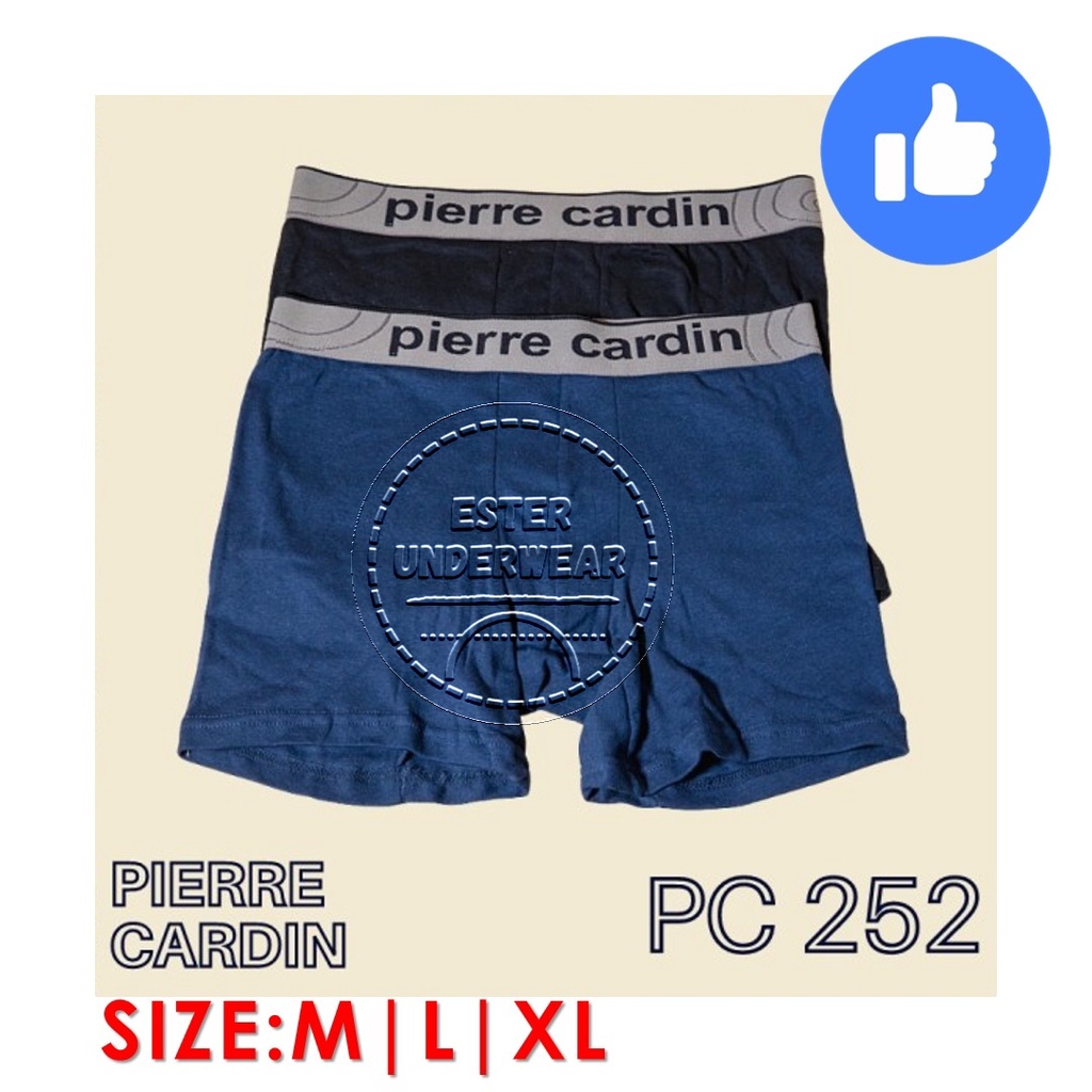 Celana Boxer Pria PIERRE CARDIN PC 252 ISI-2 Pcs bahan Katun