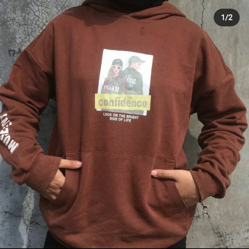 Confidence Brown Hoodie